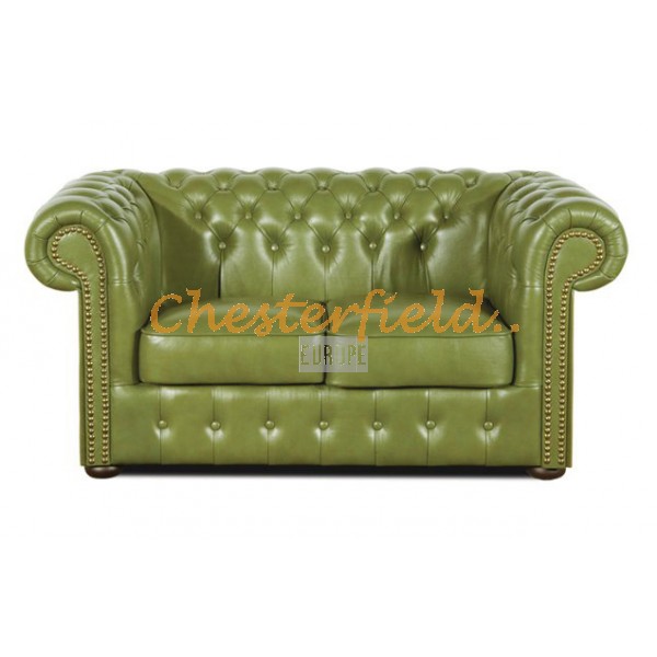 Klassisk olivengrøn 2 personer Chesterfield Sofa (S14)
