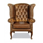 Queen guld (S12) Chesterfield lænestol