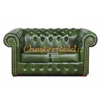Klassisk grøn 2 personer Chesterfield Sofa 