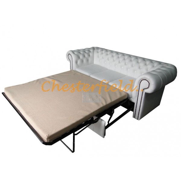 Classic Weiß 3er Chesterfield Schlafsofa Classic Weiß 3er Chesterfield Schlafsofa