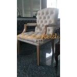 King vanilje (K2) Chesterfield lænestol