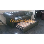Classic Antikgrun 3er Chesterfield Schlafsofa Classic Antikgrun 3er Chesterfield Schlafsofa