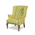 St. James Chesterfield  olivengrøn (S14) lænestol