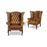 Queen guld (S12) Chesterfield lænestol