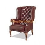 St. James bordeaux (A7) Chesterfield lænestol