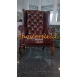 St. James cognac (A4) Chesterfield lænestol