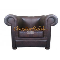 London brun (A5) Chesterfield lænestol