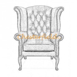 Queen Chesterfield lænestol