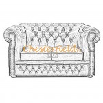 Vælg din egen farve og bestil Windsor Chesterfield 2 personer sofa