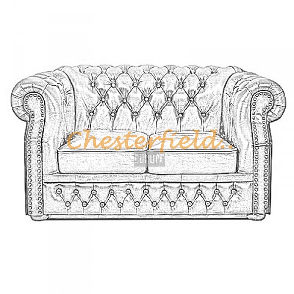 Vælg din egen farve og bestil Windsor Chesterfield 2 personer sofa