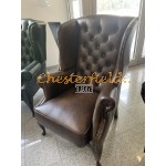 St. James mediumbrun (A5M) Chesterfield lænestol