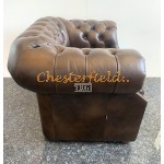 Windsor Antik mellembrun (A5M) Chesterfield lænestol