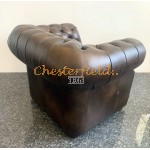 Windsor Antik mellembrun (A5M) Chesterfield lænestol
