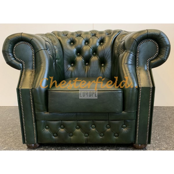 Windsor XL Antik grøn (A8) Chesterfield lænestol