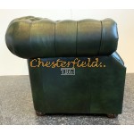Windsor XL Antik grøn (A8) Chesterfield lænestol