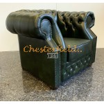 Windsor XL Antik grøn (A8) Chesterfield lænestol