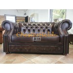 Windsor brun Chesterfield 2 personer sofa (A5)