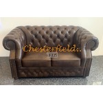Windsor mediumbrun Chesterfield 2 personer sofa (A5M) 