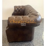 Windsor mediumbrun Chesterfield 2 personer sofa (A5M) 