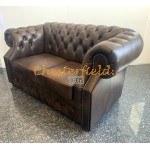 Windsor mediumbrun Chesterfield 2 personer sofa (A5M) 